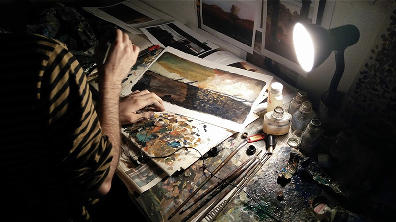 Mohammad Babakoohi au travail