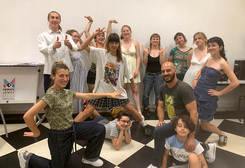Les collègues de l'ESAD de Jérez et les étudiants de DN1 Animation